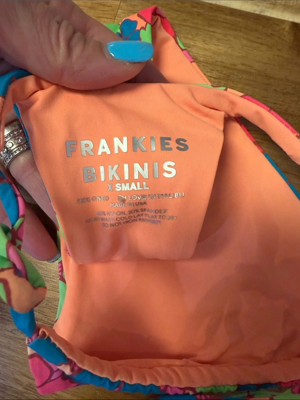 Frankie’s Bikinis Tie-Side Bikini Bottom - Bright Multicolor XSmall